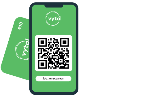 Smartphone with Vytal app and membership card