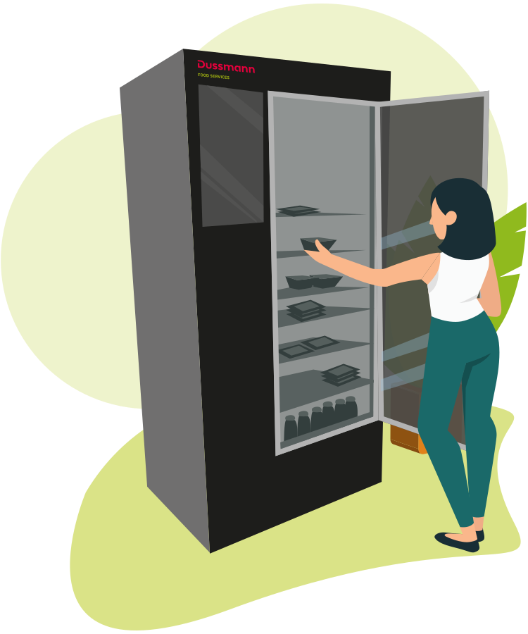 Illustration for using the SmartFridge with app