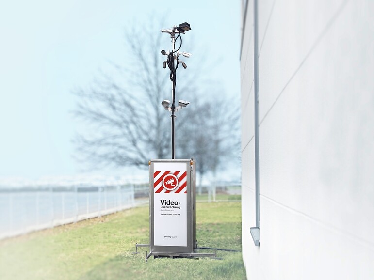 Video mast on premises