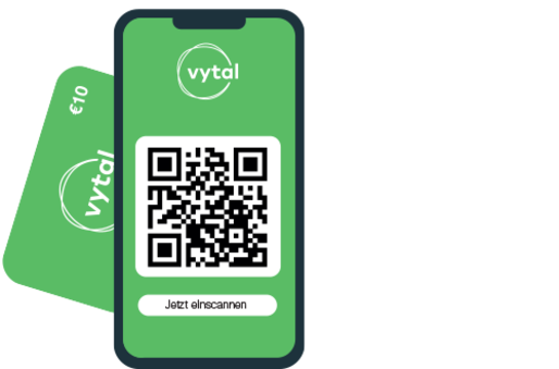 Smartphone with Vytal app and membership card