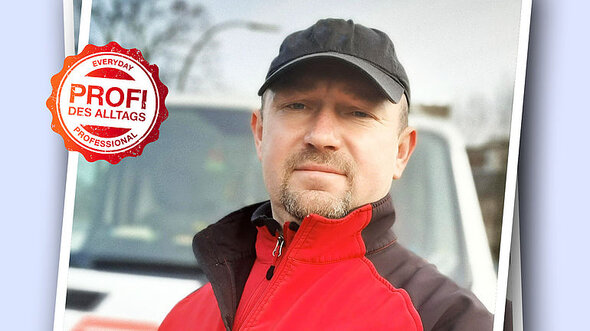 Ein sympathisches Portrait von Stefan Pooch, Allrounder im Team der Grün- und Außenanlagenpflege.