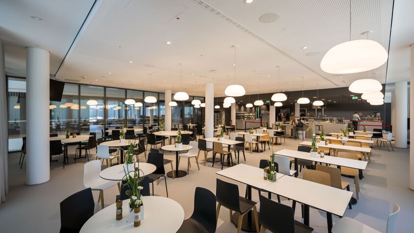 staff restaurant on the DFB campus