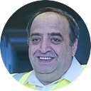 A portrait of Umut Yasar from the security service Dussmann Facility Management